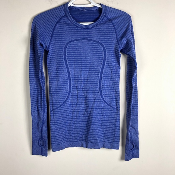 lululemon athletica Tops - Lululemon Long Sleeve Stripe Swiftly Top Shirt 4